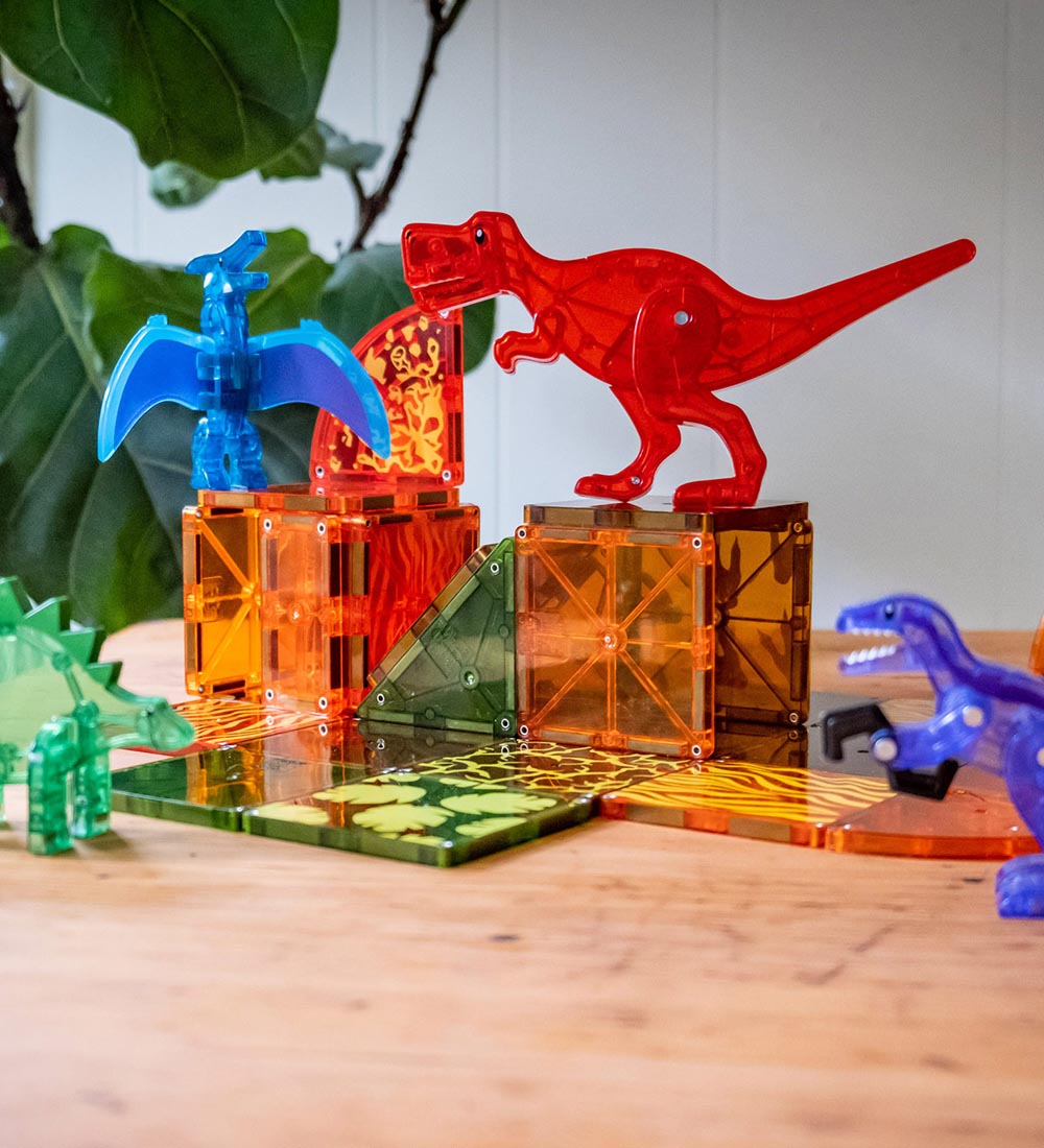 Magna-Tiles Magnetsæt - 40 Dele - Dino World