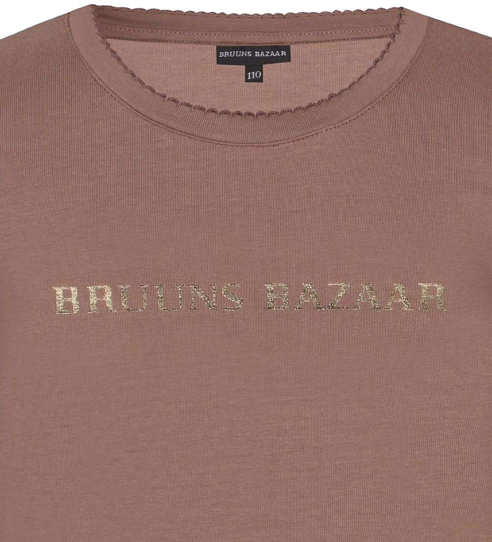 Bruuns Bazaar Bluse - Marie Louise - Rd/Brun