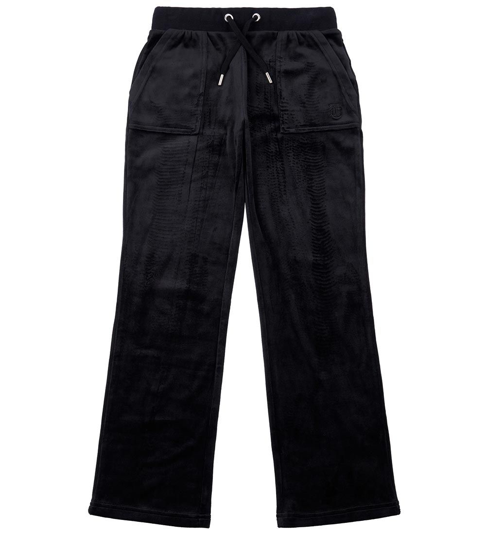 Juicy Couture Velourbukser -  Jet Black