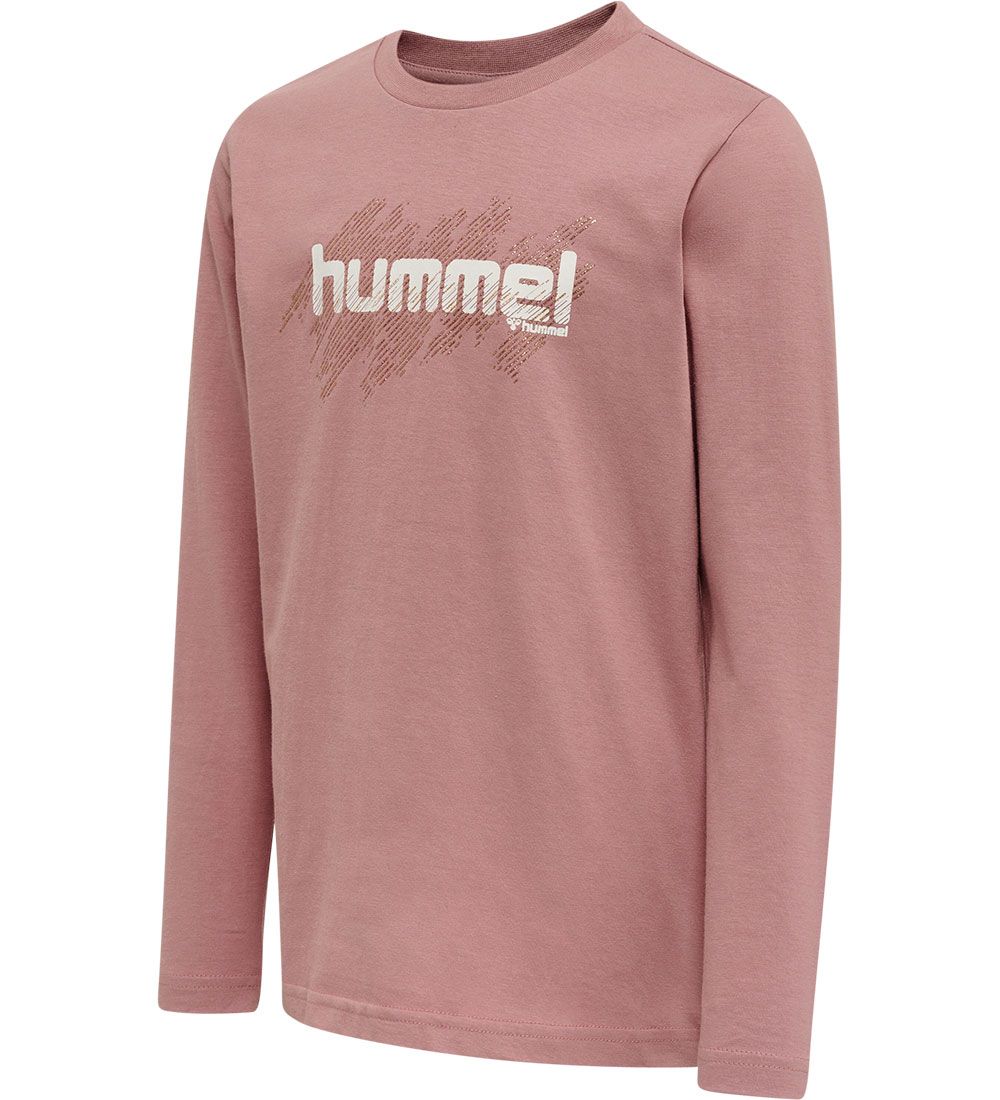 Hummel Bluse - hmlAsta - Wood Rose m. Hvid