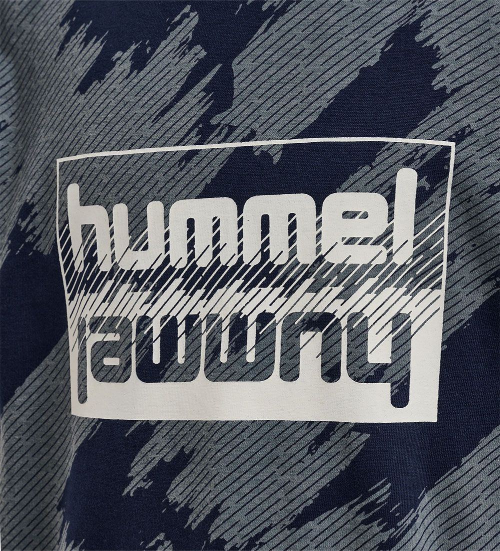 Hummel T-shirt - hmlZion - Black Iris/Stvet Bl