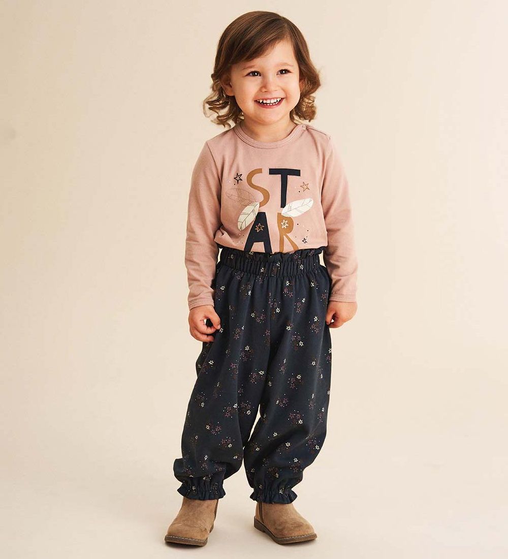 Freds World Bluse - Star - Rose Wood m. Print