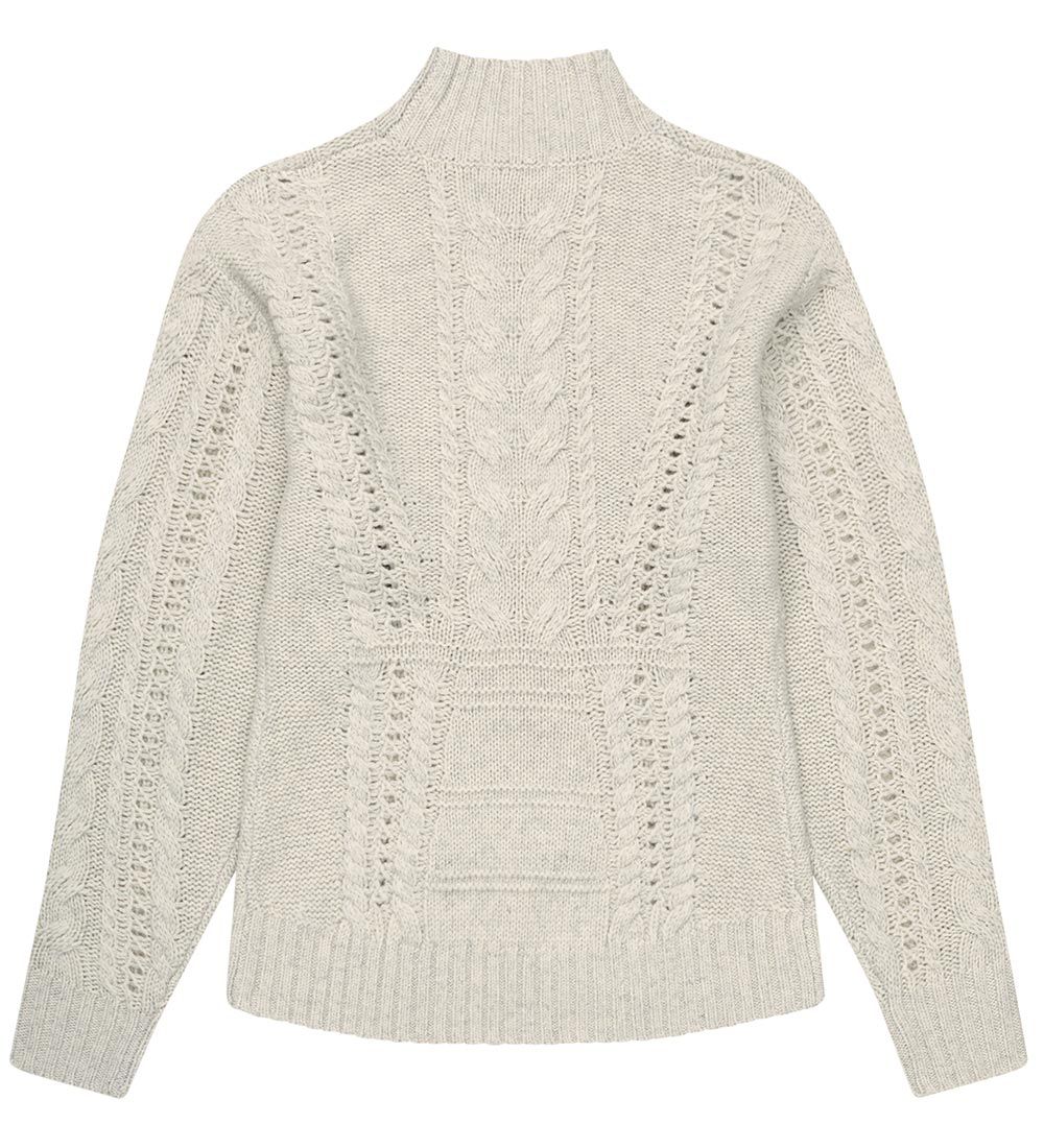 Designers Remix Bluse - Uld - Strik - Carmen - Oatmeal