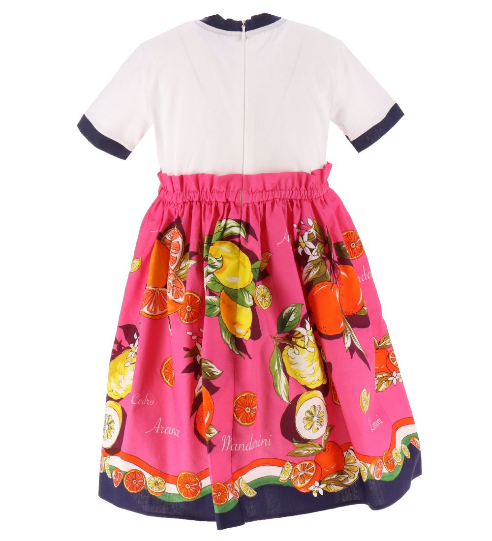 Dolce & Gabbana Kjole - Capri - Pink m. Citrusfrugter