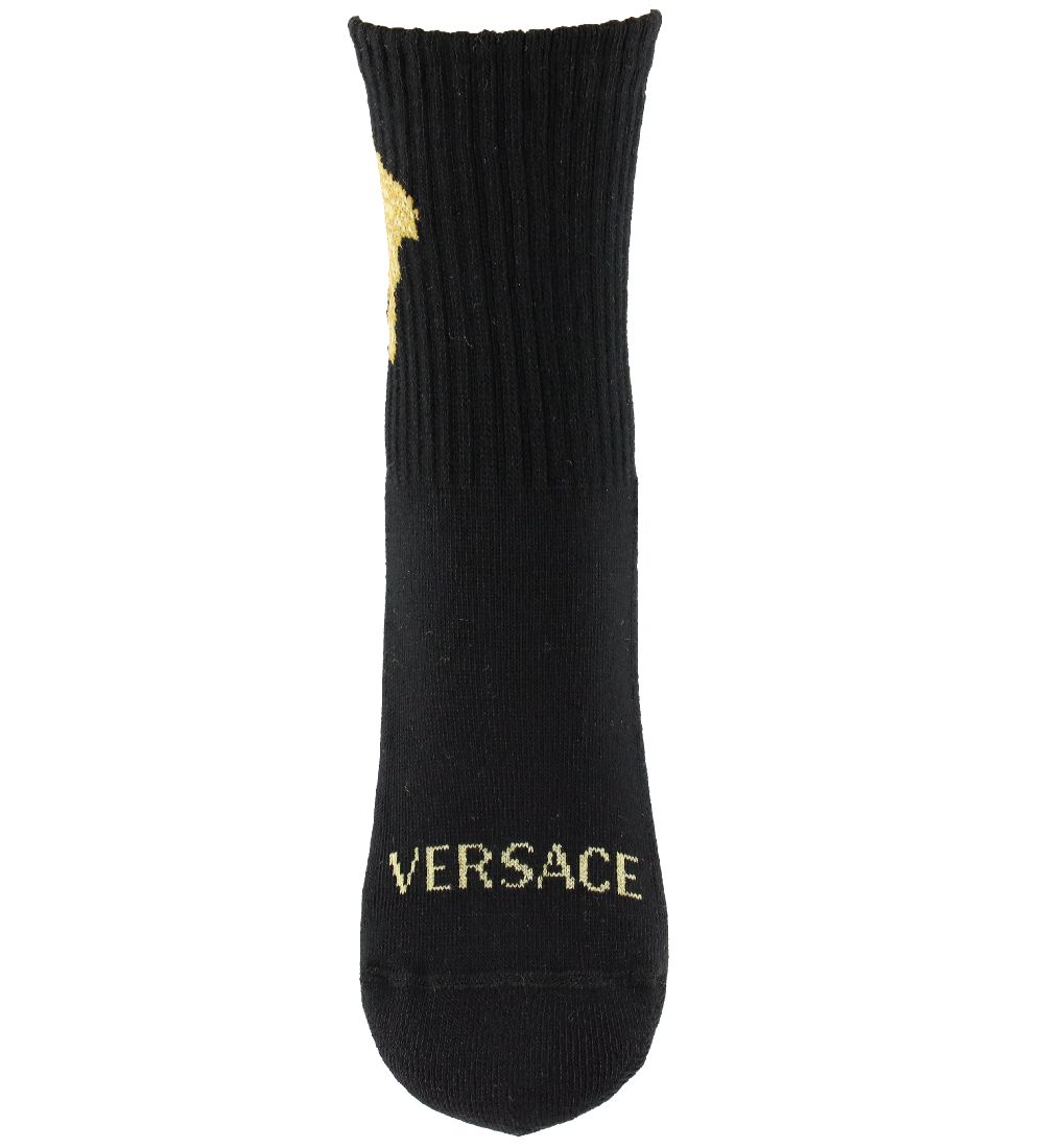 Versace Strømper - Sort/Guld m. Logo