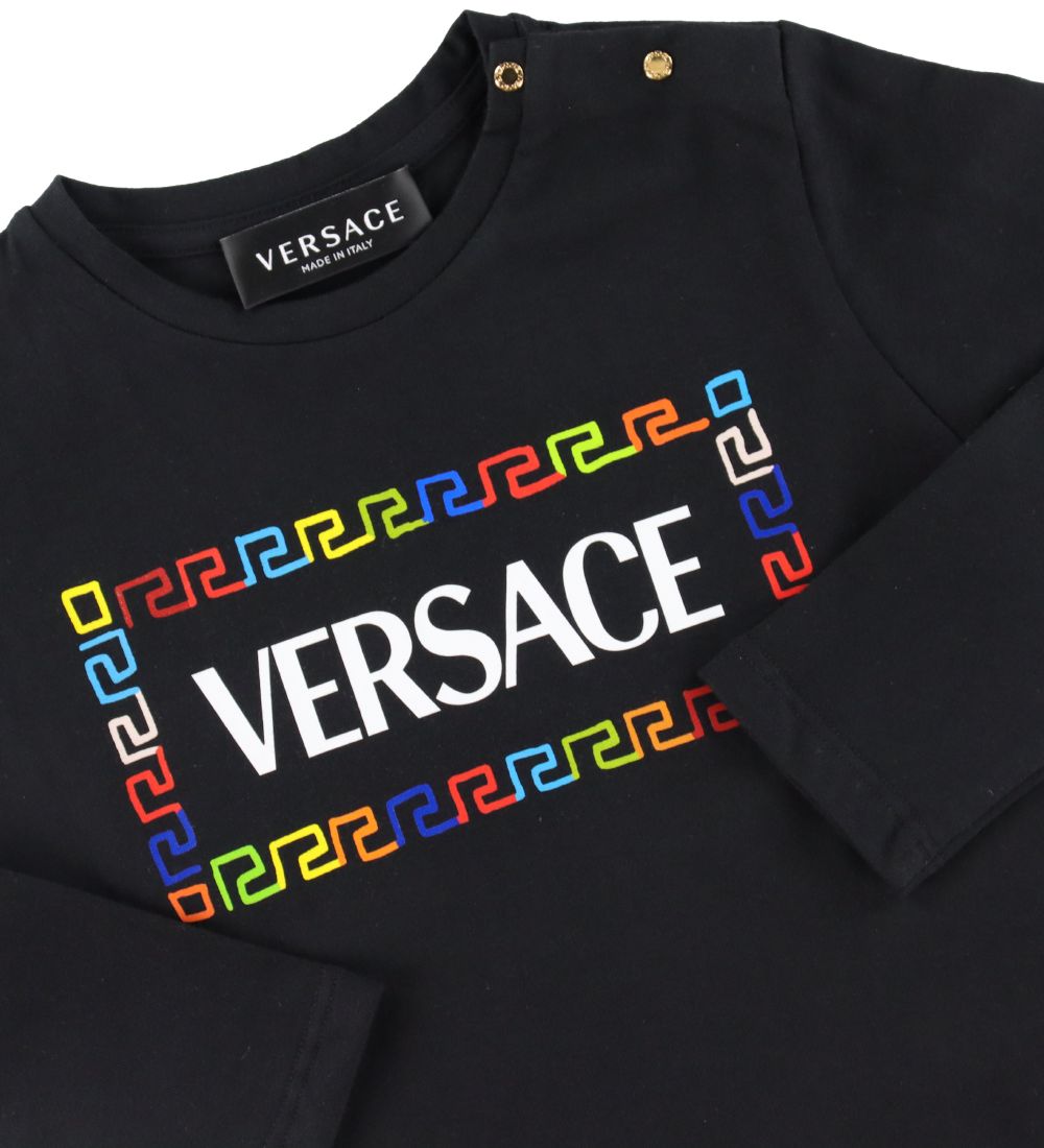 Versace Bluse - Sort m. Print
