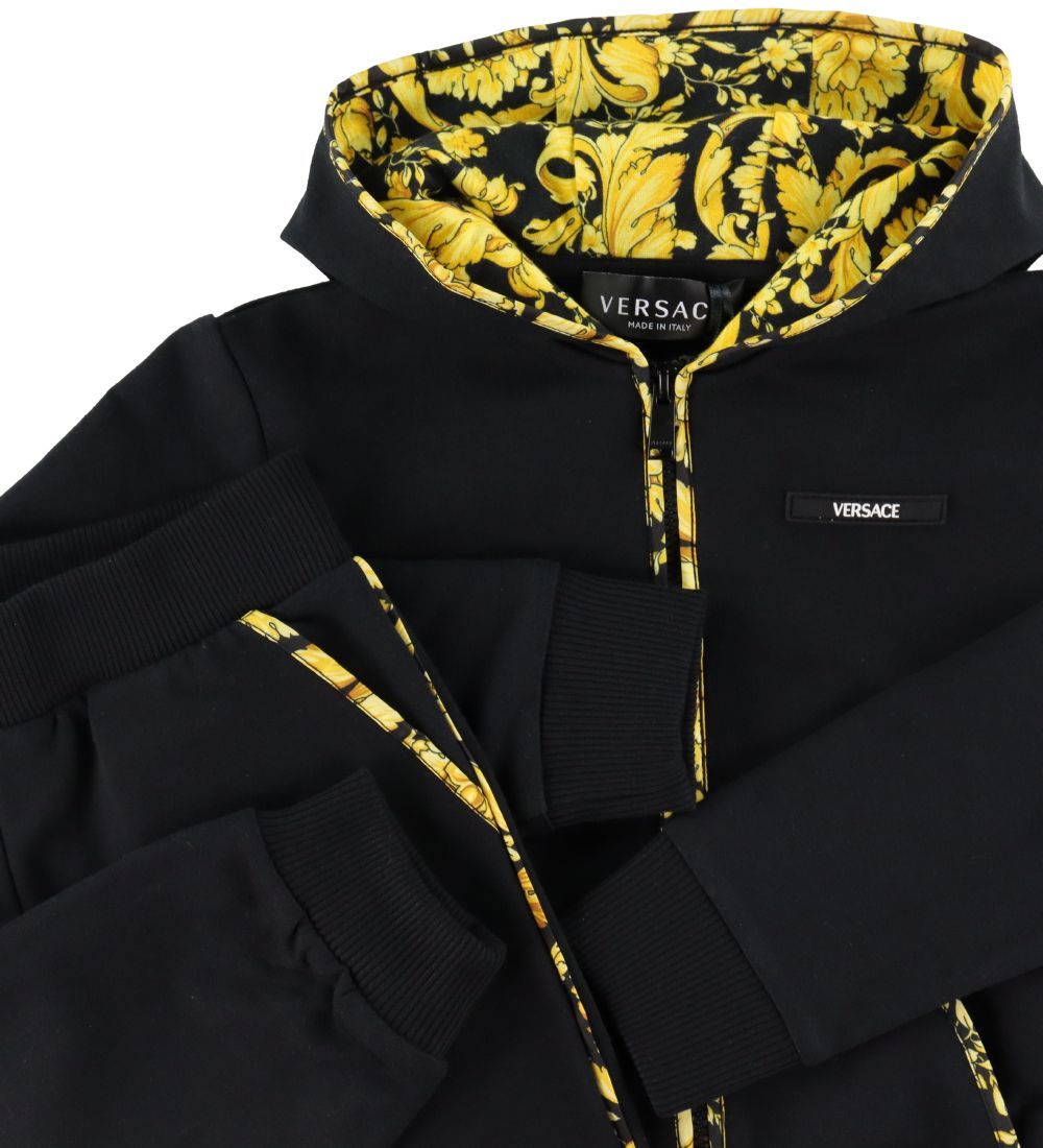 Versace Sweatsæt - Cardigan/Sweatpants - Sort/Guld