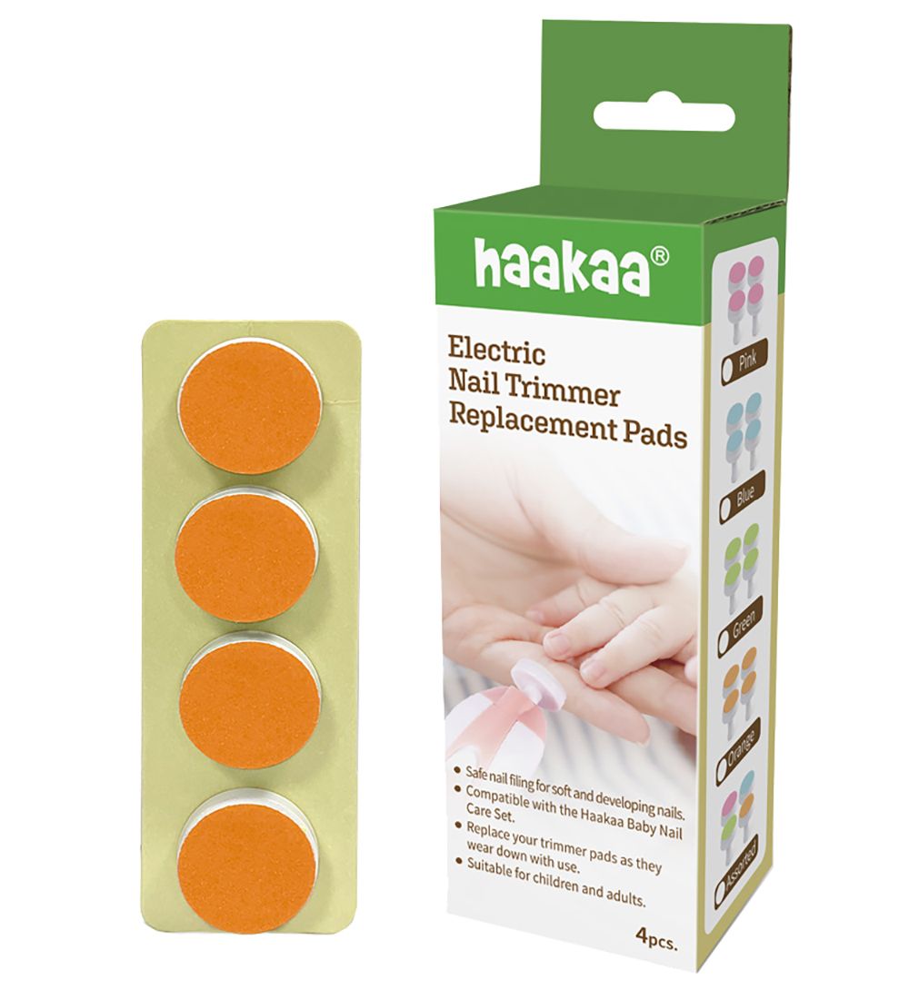 Haakaa Slibepude Refill - 4-pak - 12 mneder+ - Orange