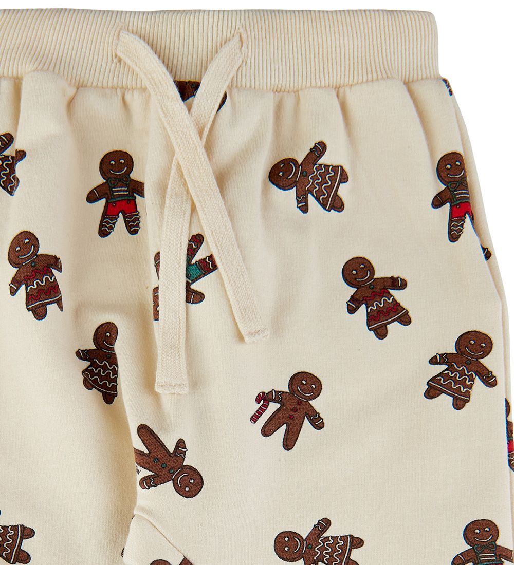 The New Siblings Sweatpants - Holiday - White Swan Ginger Aop