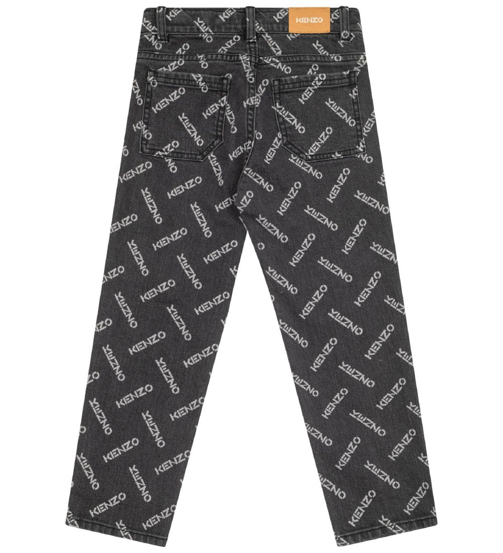 Kenzo Jeans - Mørkegrå m. Logo