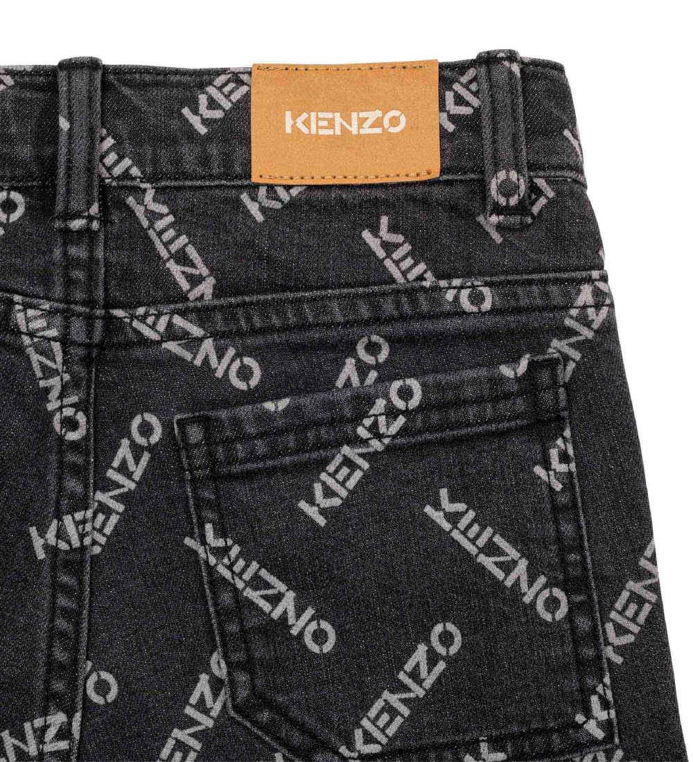 Kenzo Jeans - Mørkegrå m. Logo