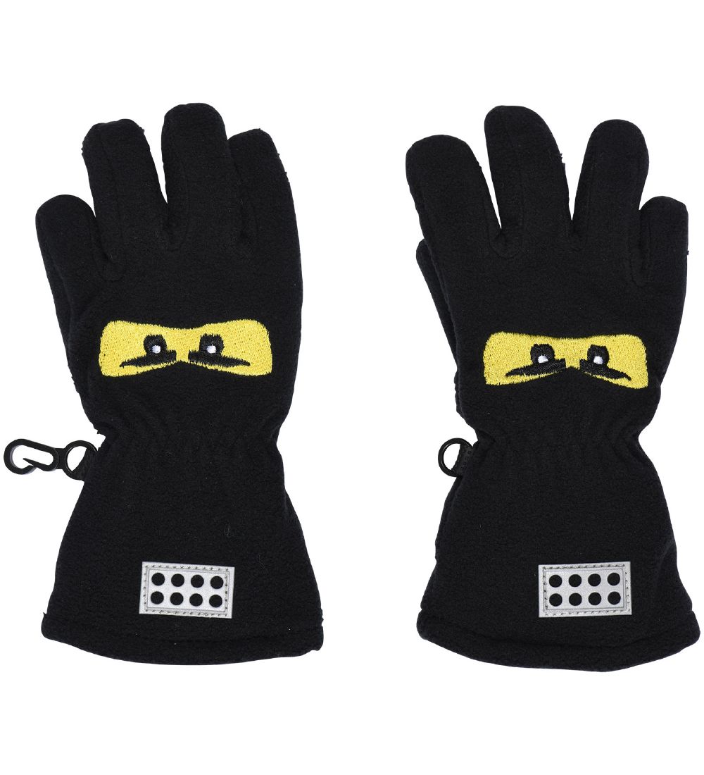 LEGO® Ninjago Handsker - Fleece - Sort m. Øjne
