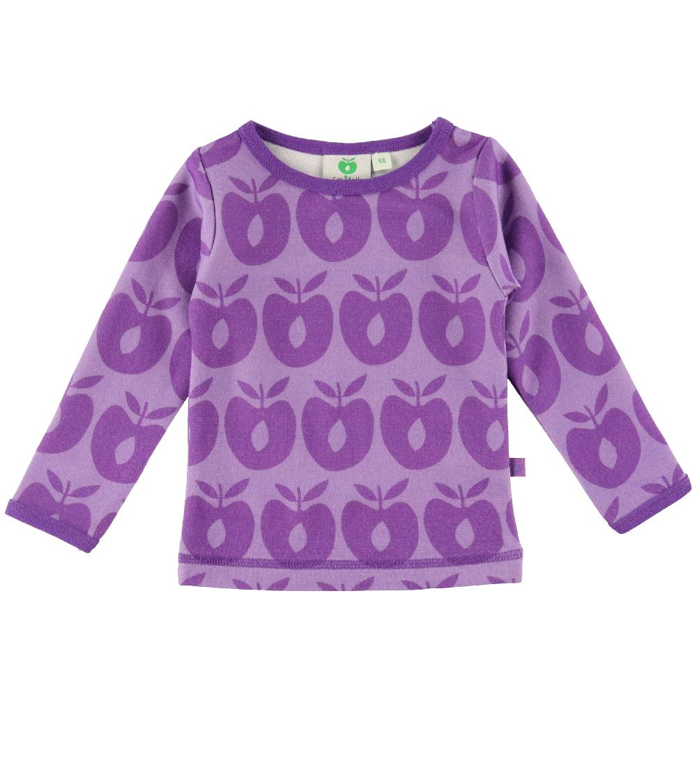 Småfolk Bluse - Uld - Retro Apple - Viola