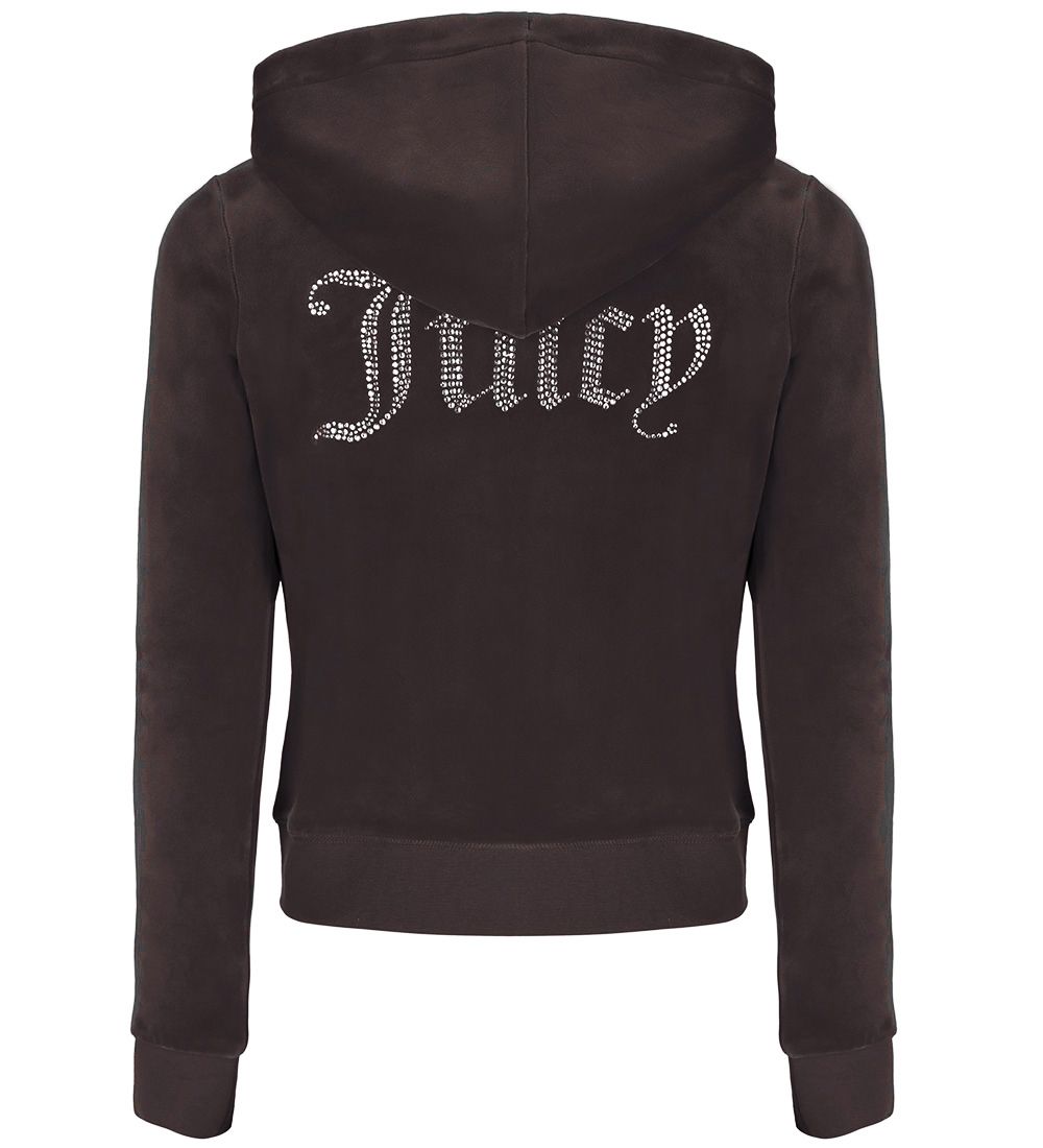 Juicy Couture Cardigan - Velour - Bitter Chocolate