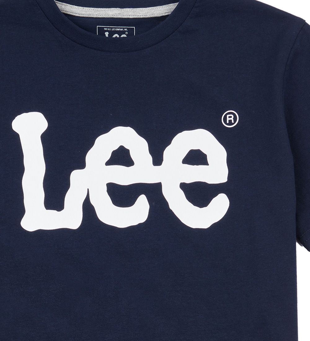 Lee T-shirt - Wobbly Graphic - Navy Blazer