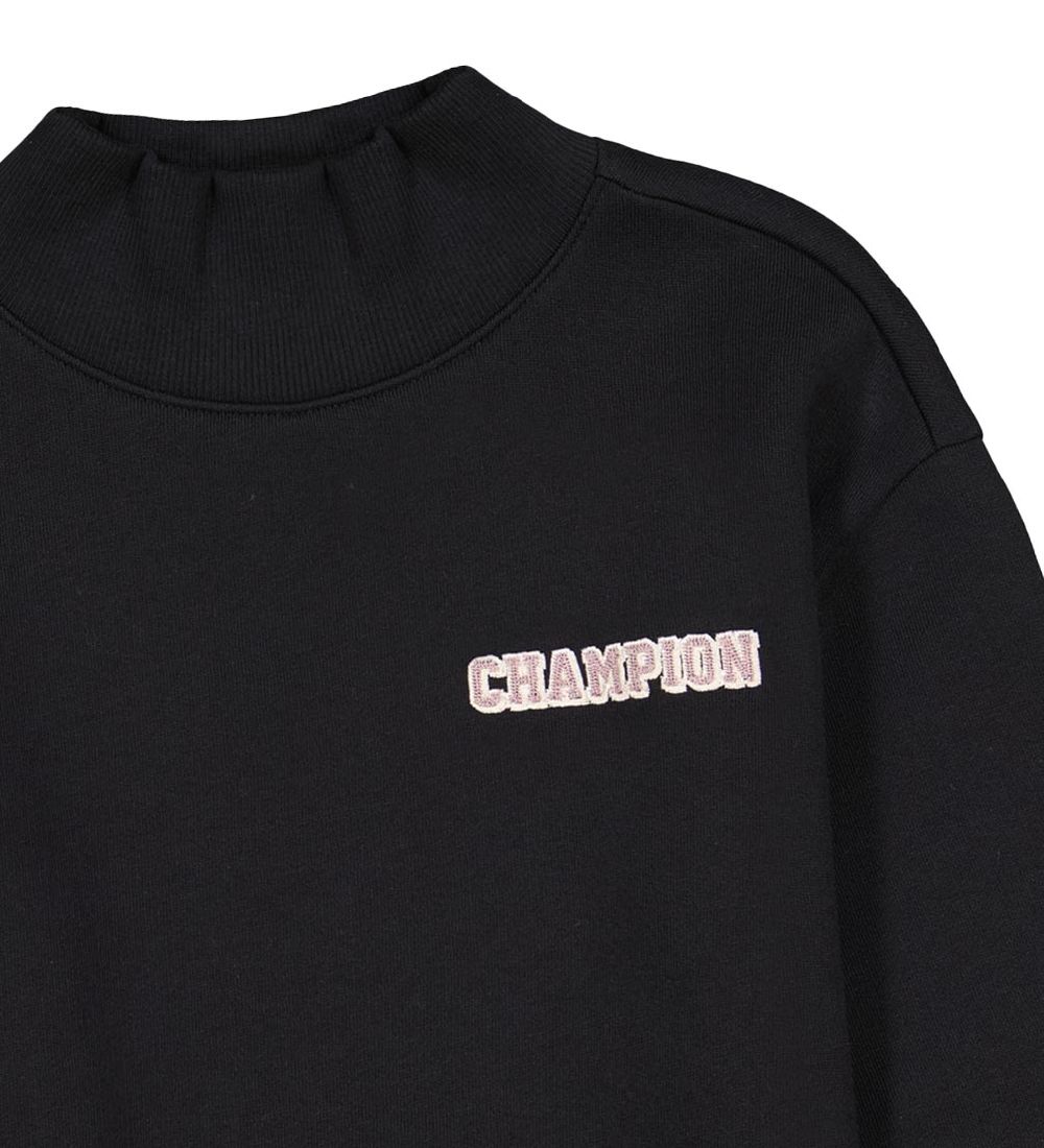 Champion Sweatshirt - Crewneck - Sort m. Logo