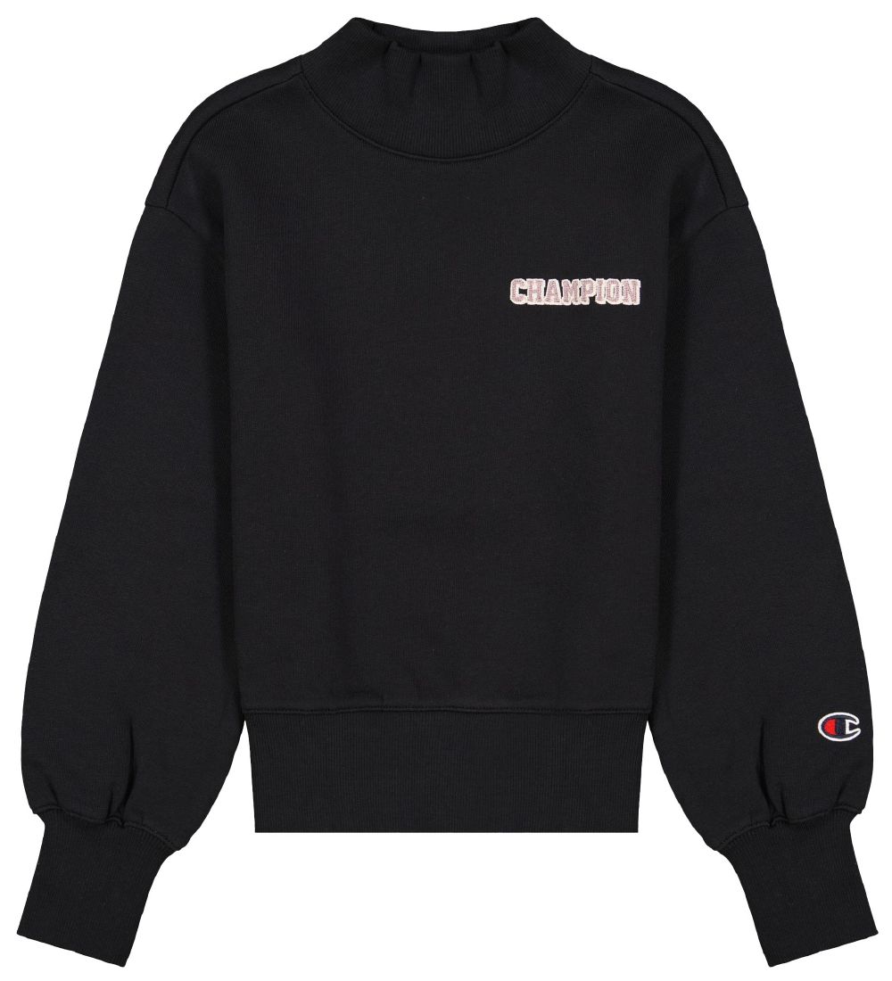 Champion Sweatshirt - Crewneck - Sort m. Logo