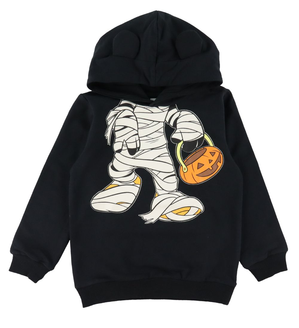 Name It Hættetrøje - NmmOtis - Sort m. Halloween