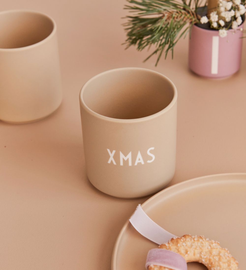 Design Letters Kop - Favorite Cup - Xmas - Beige