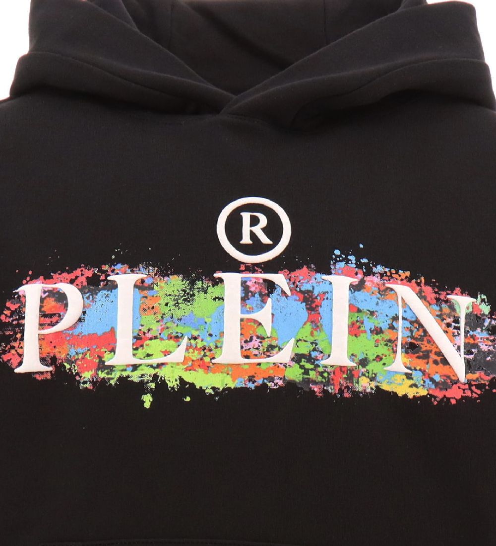 Philipp Plein Hættetrøje - Sort m. Logo/Print