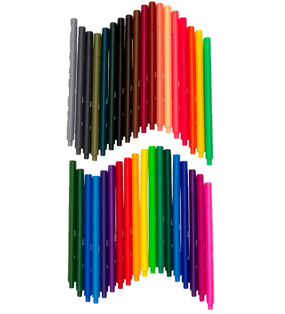 Ooly Tuscher - 36 Stk - Seriously Fine Felt Tip Markers
