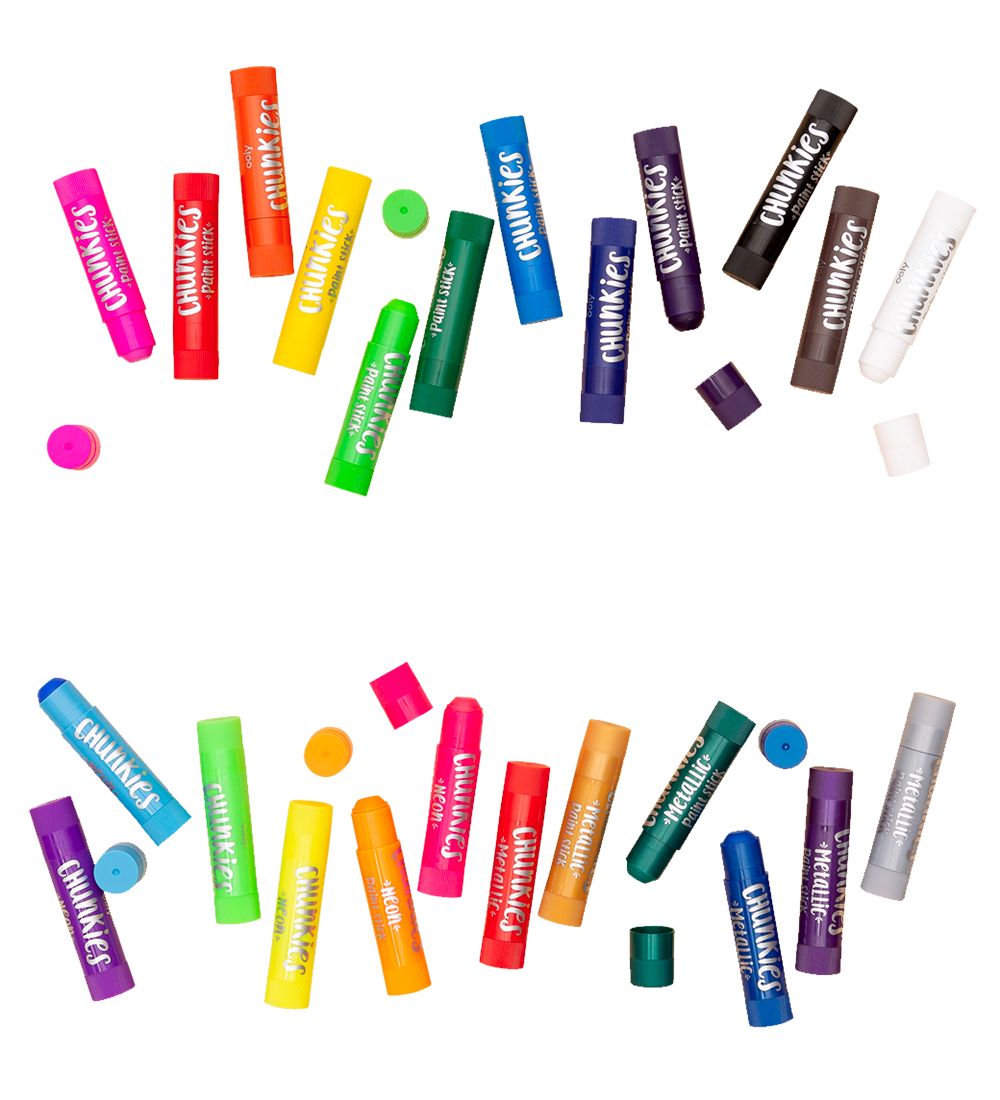 Ooly Tuscher - 24 Stk - Chunkies Paint Sticks Variety - Big