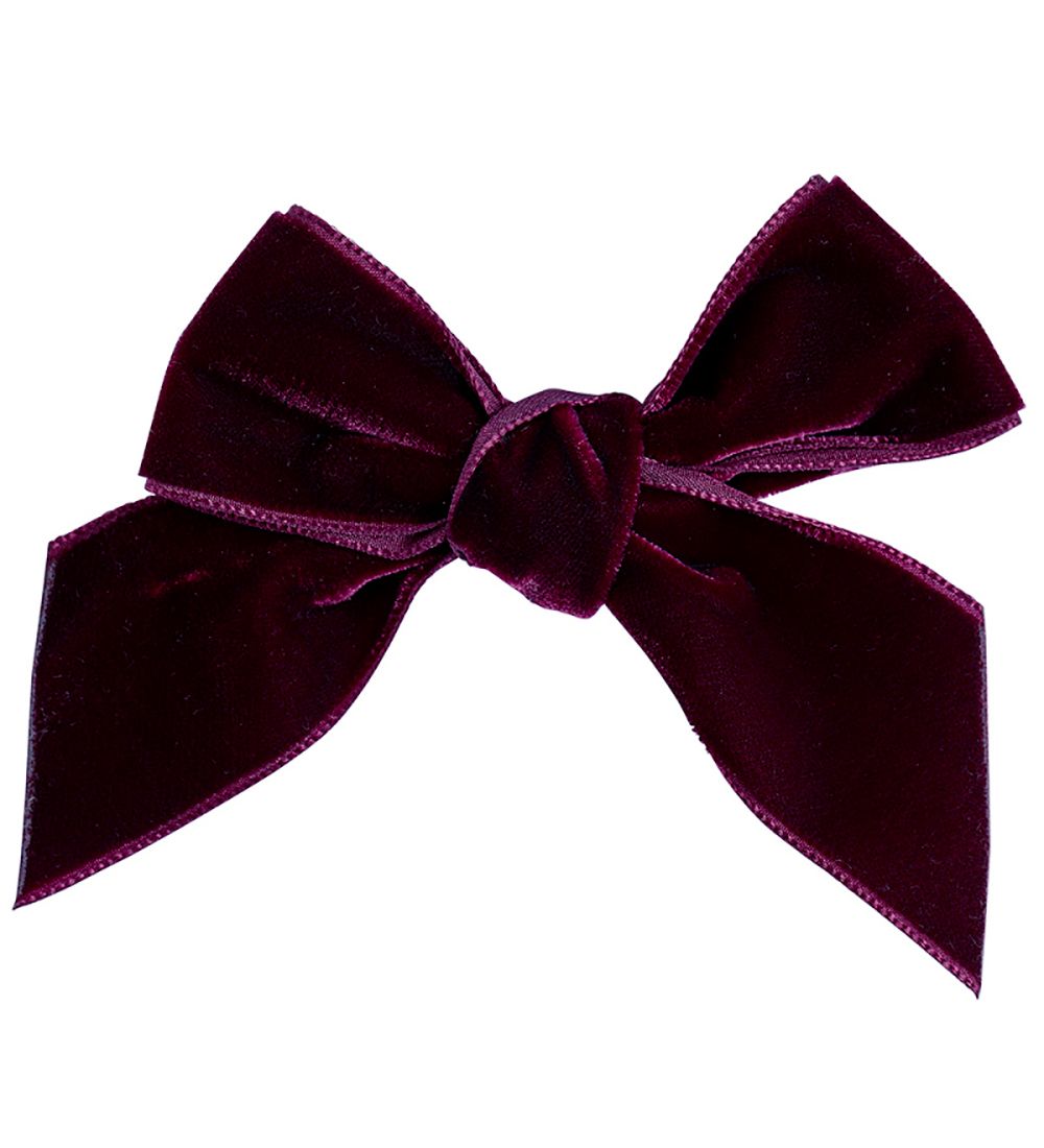 Condor Hårspænde - Velour - Sløjfe - Bordeaux