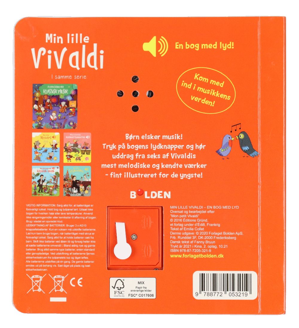 Forlaget Bolden Bog - Min Lille Vivaldi - Dansk