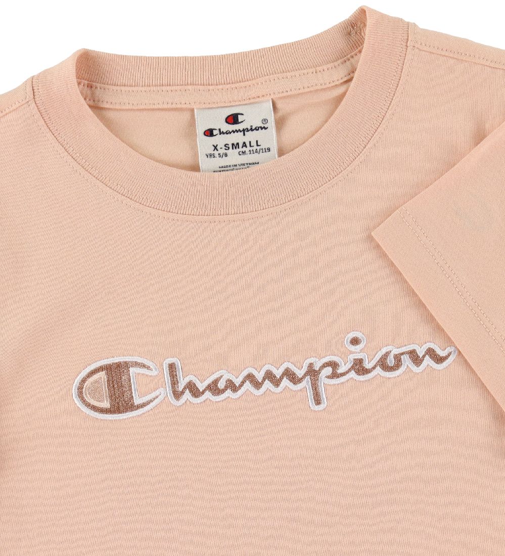 Champion T-Shirt - Lyserosa m. Logo
