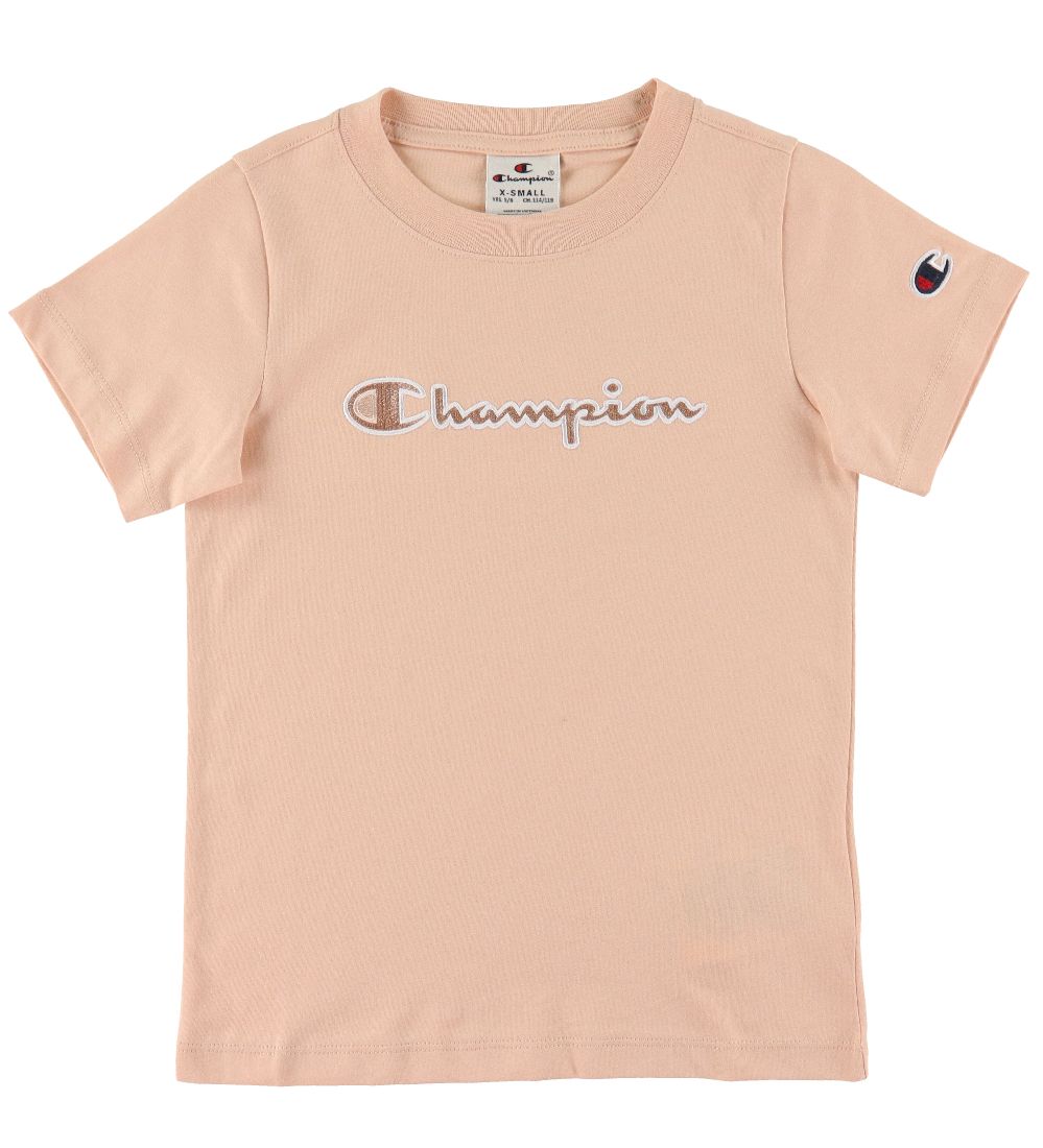 Champion T-Shirt - Lyserosa m. Logo