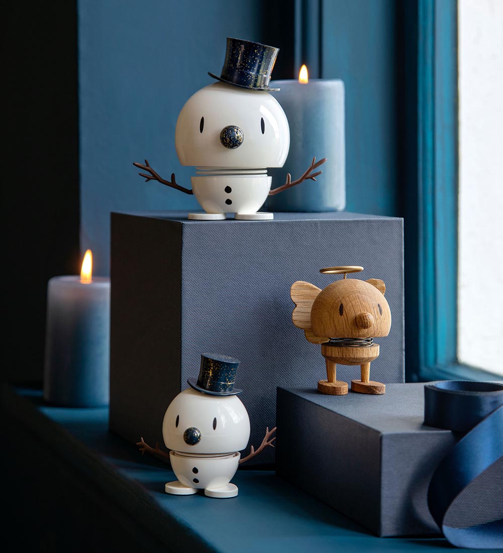 Hoptimist Medium Snowman - White/Blue
