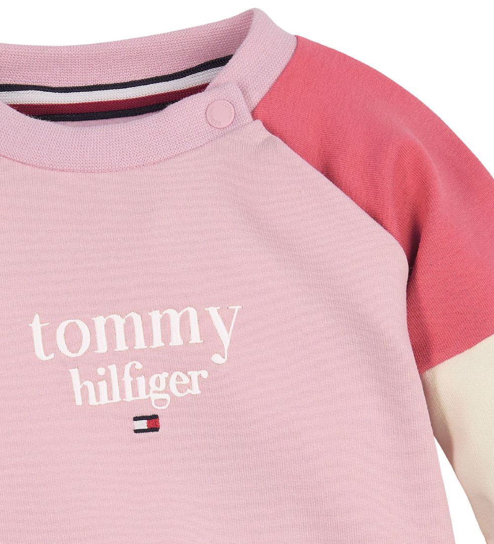 Tommy Hilfiger Sweatshirt - Baby Logo Crewneck - Empire Pink