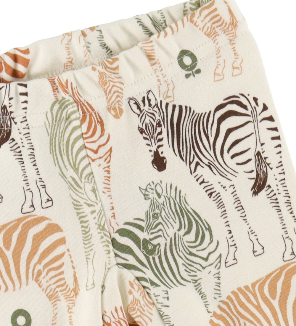 Katvig Leggings - Hvid m. Zebra