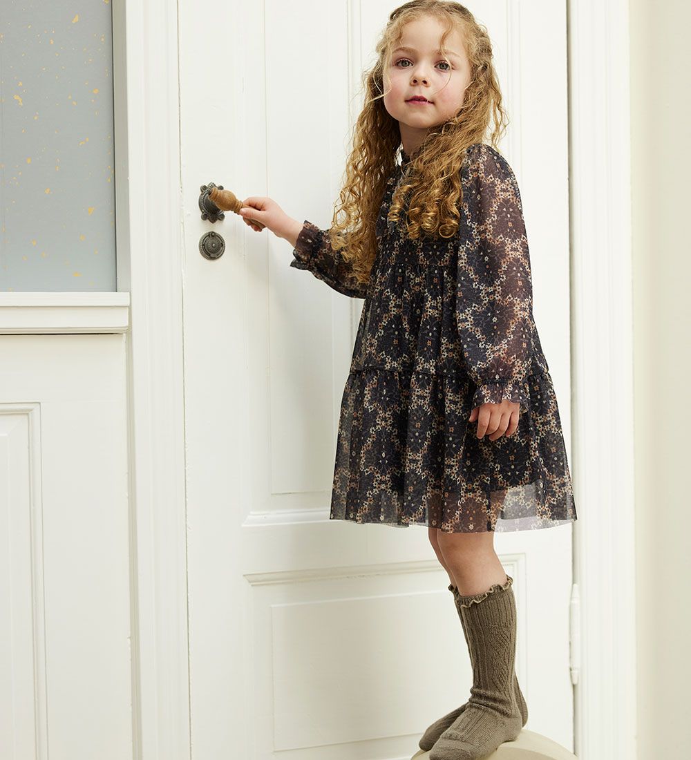 Noa Noa miniature Kjole - Mini Girl Sippy - Black/Brown