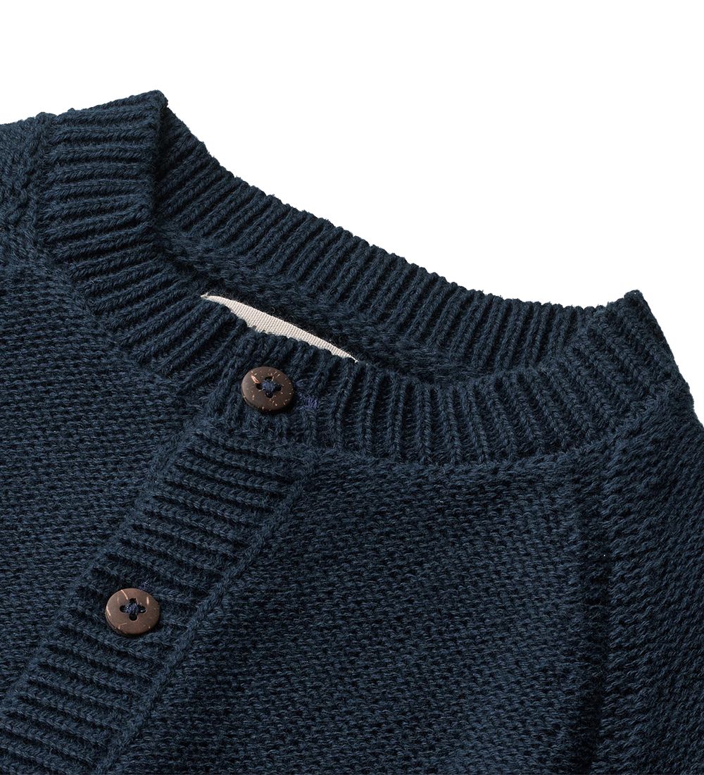Wheat Cardigan - Eddy - Strik - Navy
