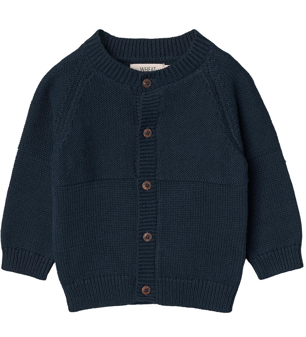 Wheat Cardigan - Eddy - Strik - Navy
