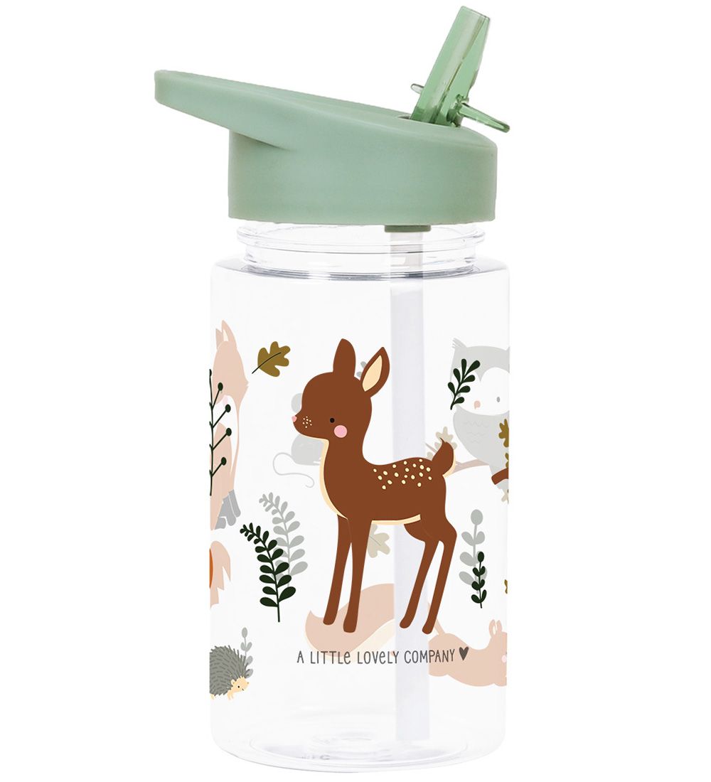 A Little Lovely Company Drikkedunk m. Sugerør - 450ml - Forest F