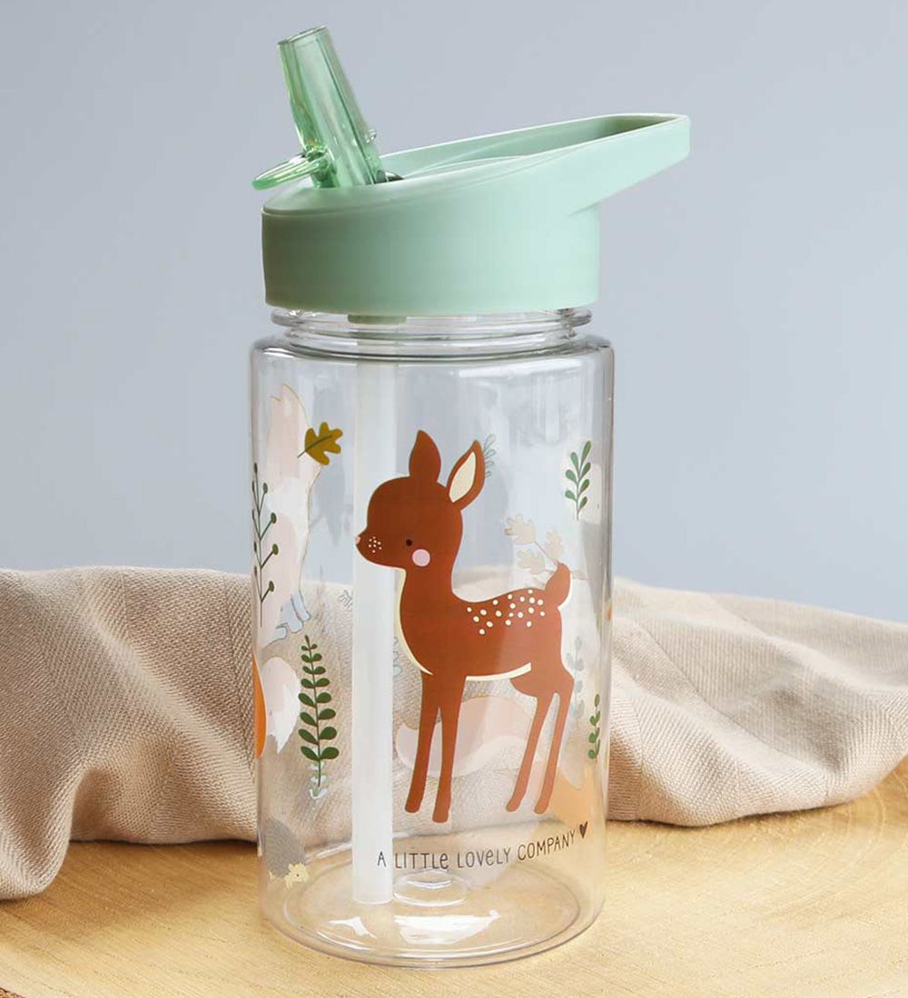 A Little Lovely Company Drikkedunk m. Sugerør - 450ml - Forest F
