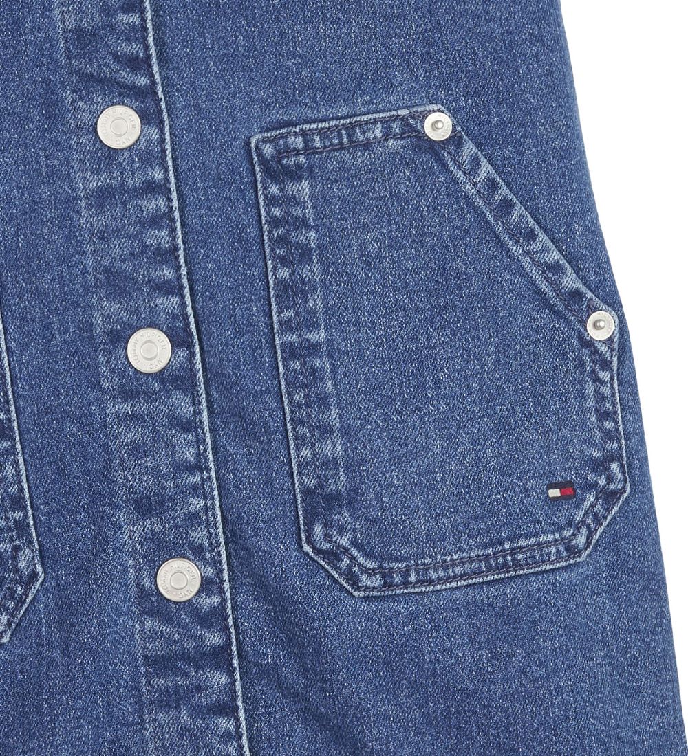 Tommy Hilfiger Kjole - Pinafore Denim - Floppyrigid