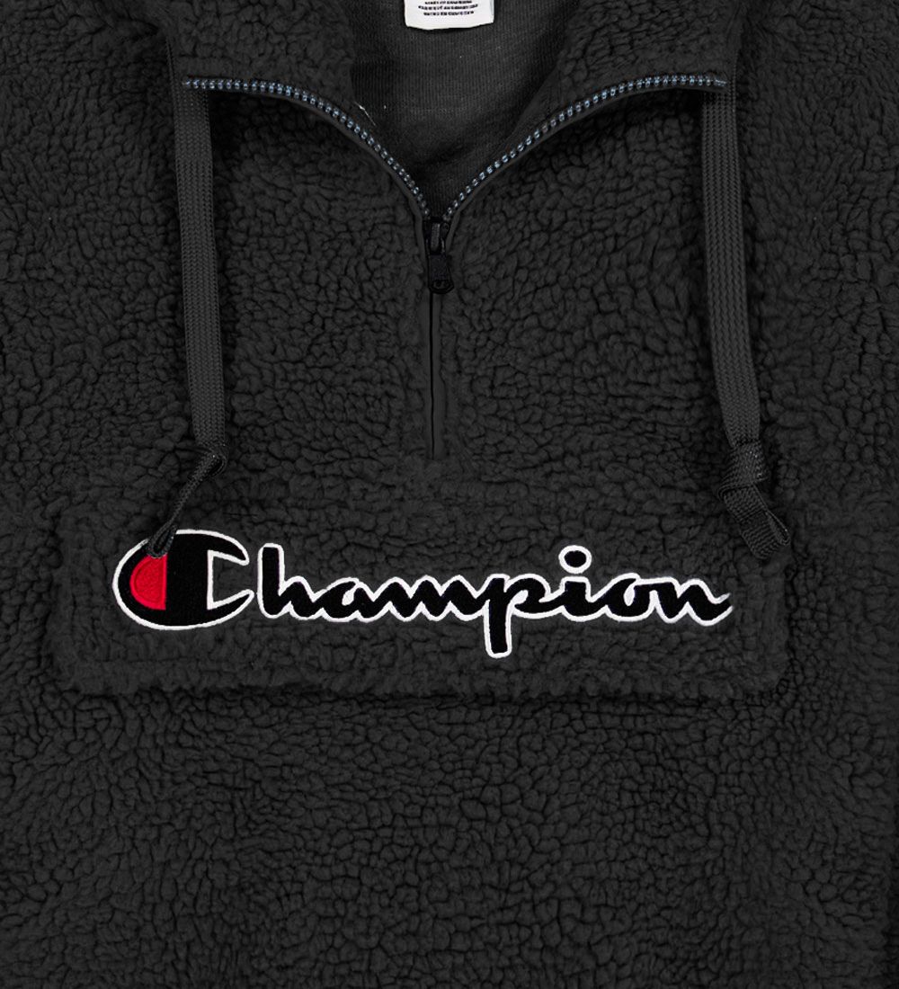 Champion Fashion Hættetrøje - Plys - Sort