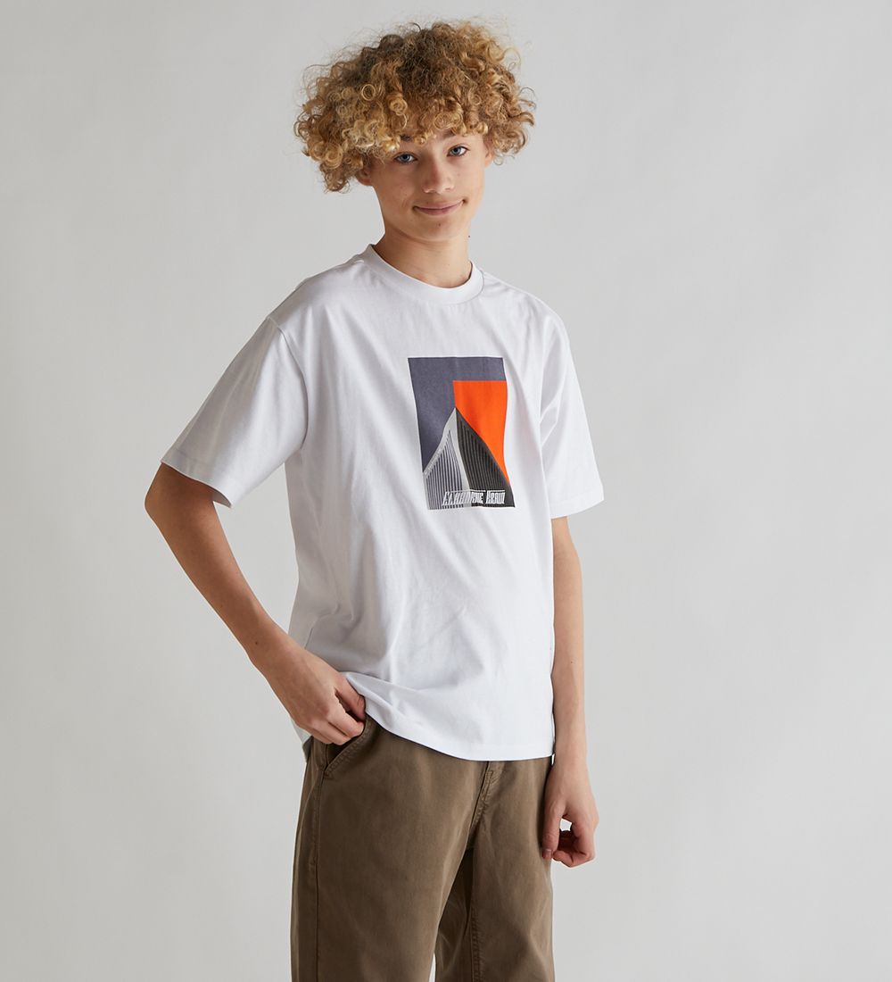 Grunt T-shirt - Alberto - Hvid