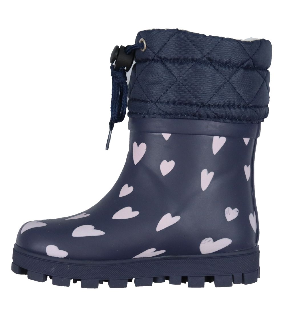 Rubber Duck Termostøvler - Flash Hearts - Navy