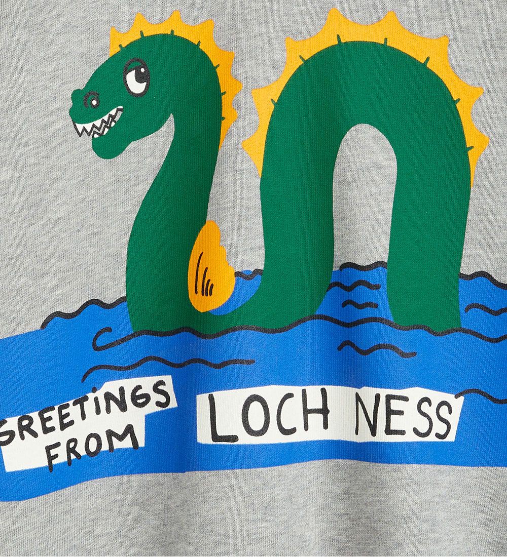 Mini Rodini Sweatshirt - Loch Ness SP - Grey Melange