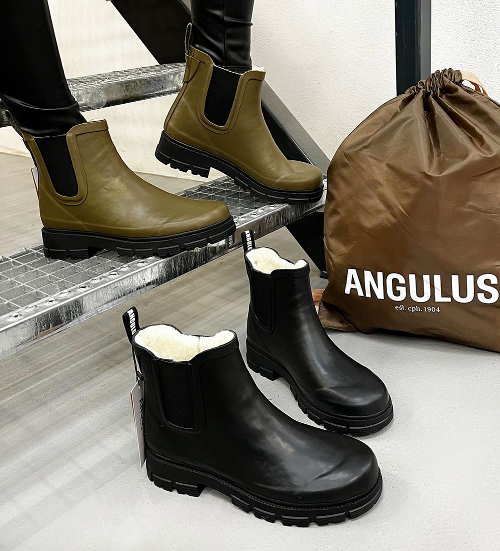 Angulus Gummistøvler - Med For - Olive