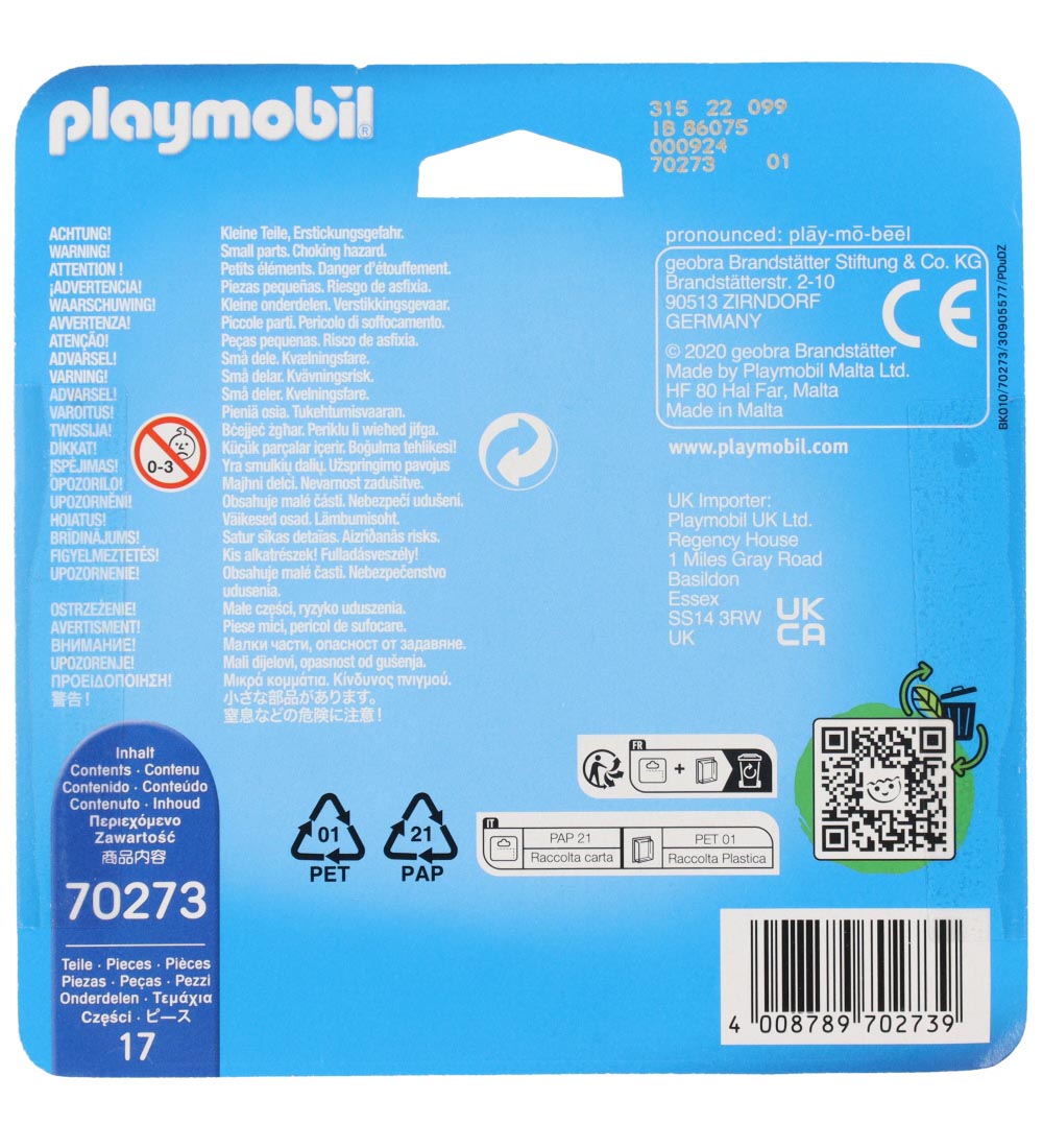 Playmobil DuoPack - Piratkaptajn og Rødjakke - 70273 - 17 Dele