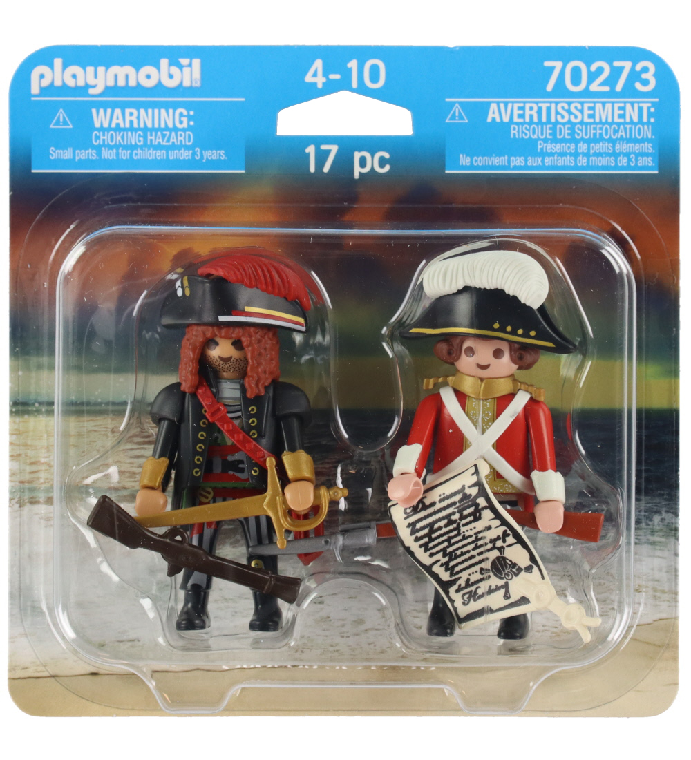 Playmobil DuoPack - Piratkaptajn og Rødjakke - 70273 - 17 Dele