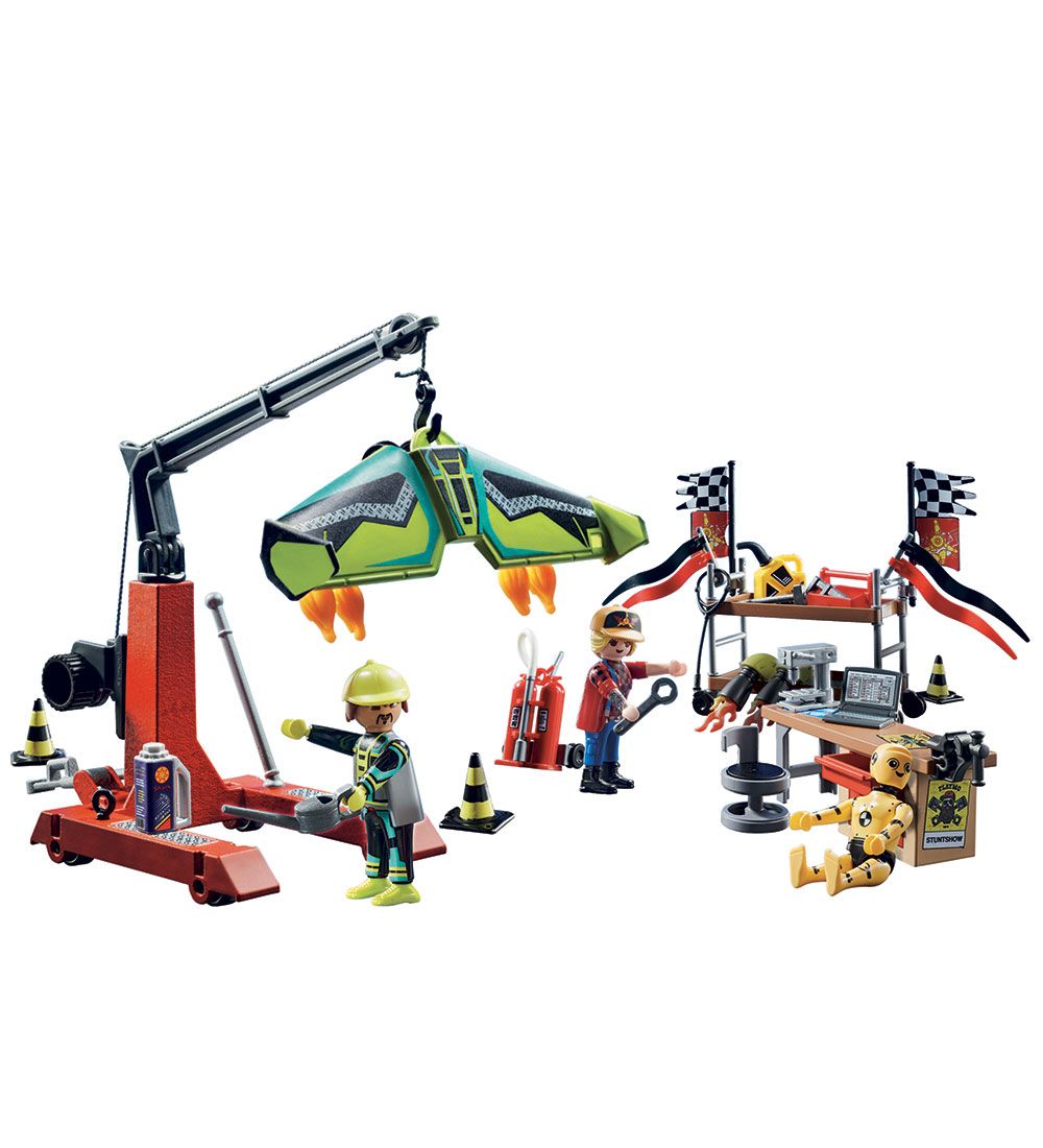 Playmobil Air Stuntshow - Servicestation - 70834 - 85 Dele