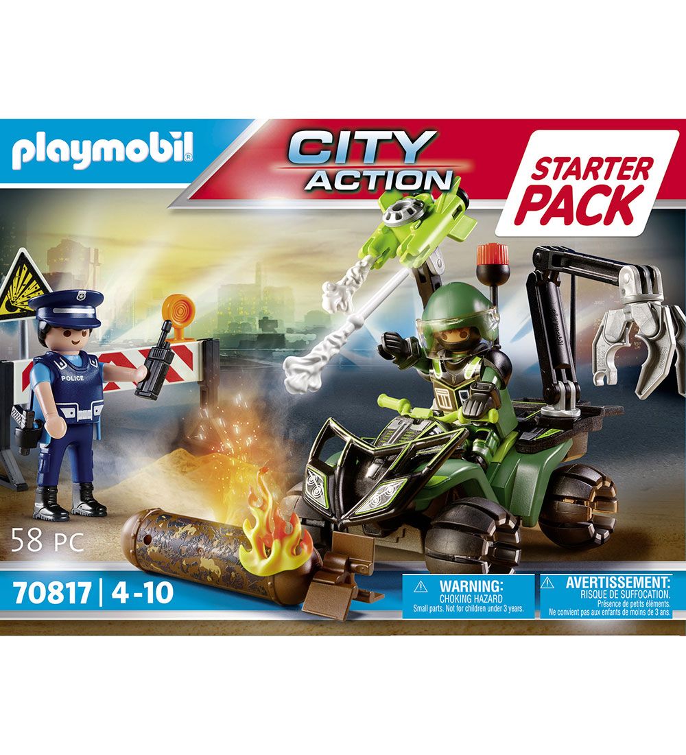 Playmobil City Action - Starter Pack Politi: Faretrning - 70817