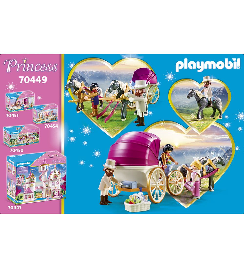 Playmobil Princess - Romantisk Hestevogn - 70449 - 60 Dele