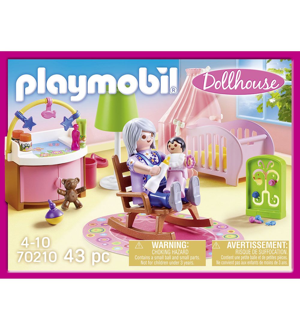 Playmobil Dollhouse - Babyvrelse - 70210 - 43 Dele